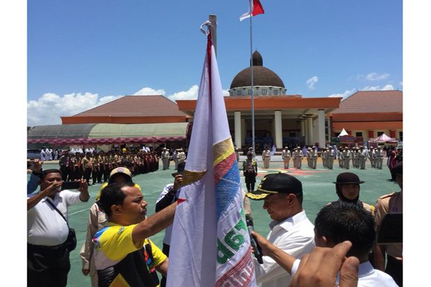 Peserta Kirab Pemuda 2018 Singgah di Kabupaten Pohuwatu