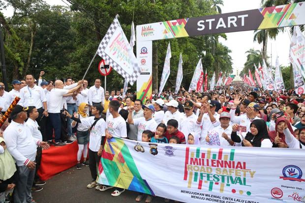 30.000 Generasi Muda Millenial Babel Ramaikan Millenial Road Safety