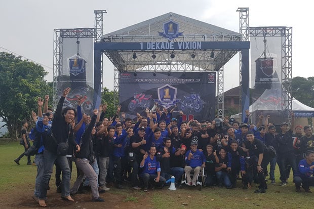 Rayakan Jambore 1 Dekade Vixion, Komunitas Lintas Generasi Mencair