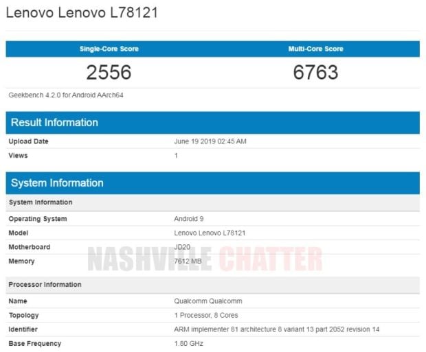 Lenovo Z6 Hadir di GeekBench dengan Rincian Spesifikasinya