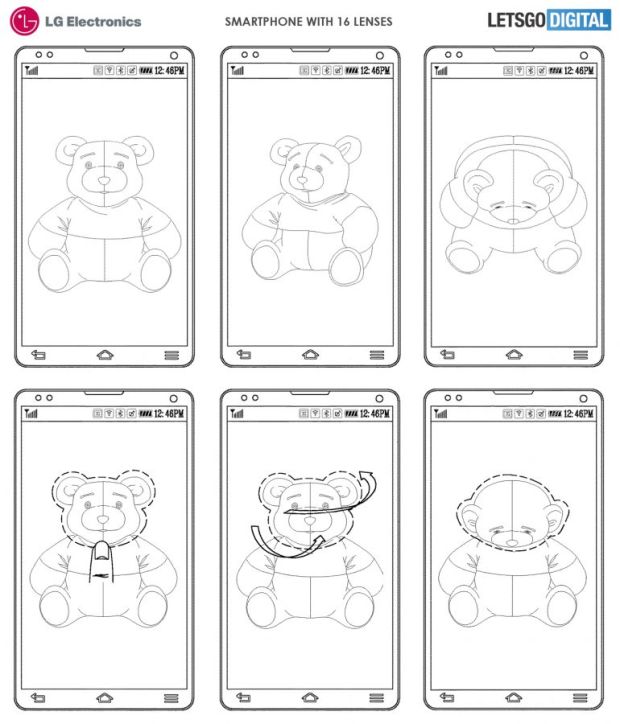Telikung Nokia 9, LG Patenkan Ponsel dengan 16 Kamera di Bodi Belakang
