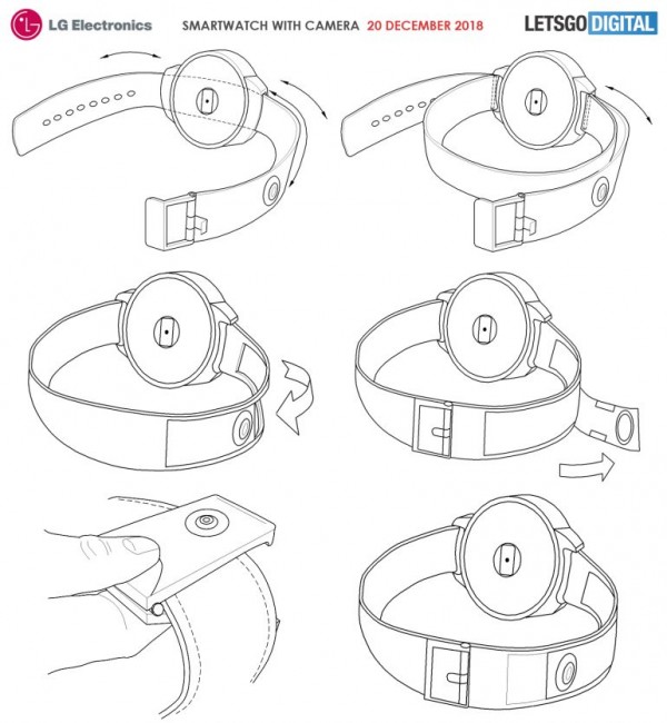 LG Patenkan Smart-Watch dengan Kamera, Kalau Terwujud Bakal Keren