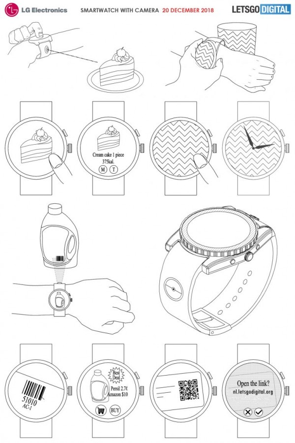 LG Patenkan Smart-Watch dengan Kamera, Kalau Terwujud Bakal Keren