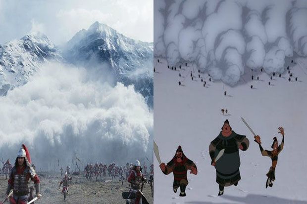 16 Persamaan Film Mulan Versi Live Action dengan Animasi Disney