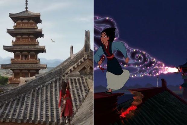 16 Persamaan Film Mulan Versi Live Action dengan Animasi Disney