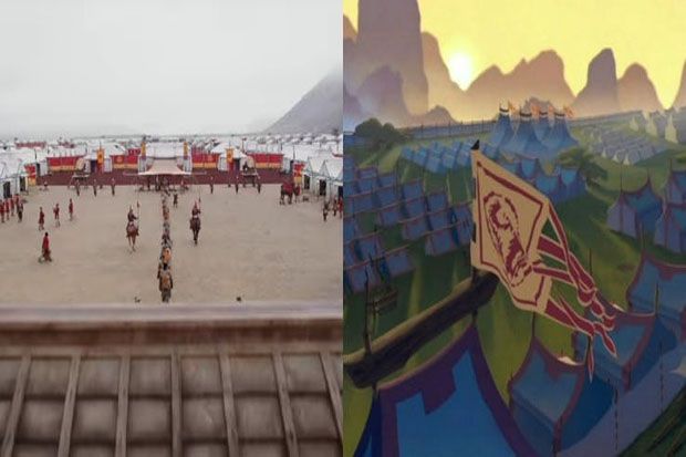 16 Persamaan Film Mulan Versi Live Action dengan Animasi Disney