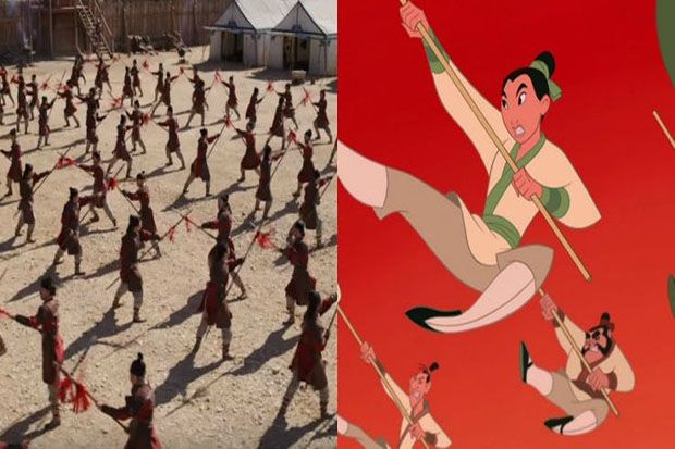 16 Persamaan Film Mulan Versi Live Action dengan Animasi Disney