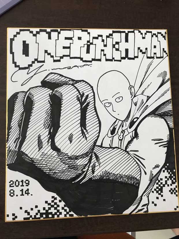 Artis One Punch Man Meluncurkan Sketsa Baru Saitama
