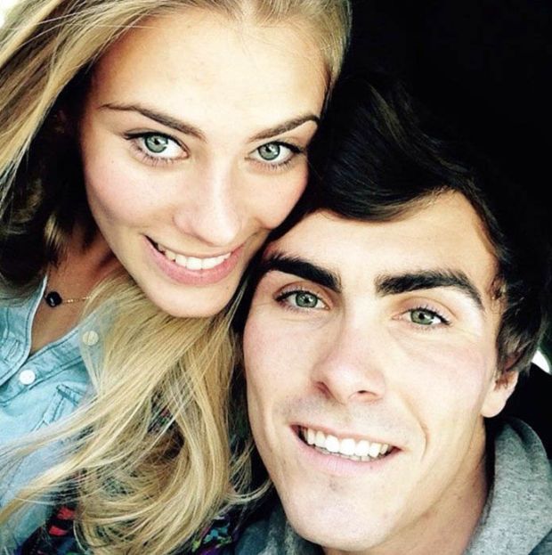 Loriz Baz (Avintia Ducati) dengan kekasihnya Joyce Pyrame. (Foto-dailystar.co.uk)