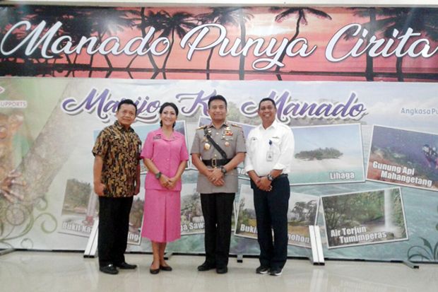 Promosikan Pariwisata, Polda Sulut Gelar Pameran Foto di Bandara