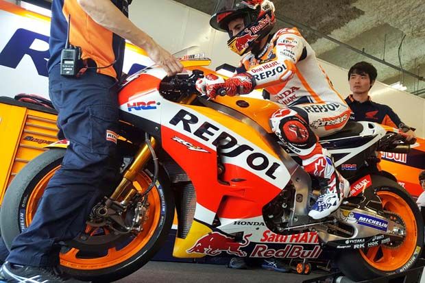Marc Marquez (Repsol Honda) di FP2 MotoGP Austin 2017. (Foto-box repsol)