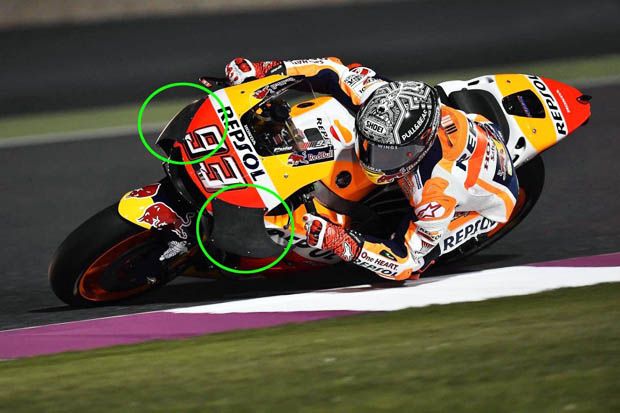 Marc Marquez (Tim Honda Repsol) di tes pramusim terakhir MotoGP 2017 Sirkuit Losail Qatar. (Foto-Michelin)