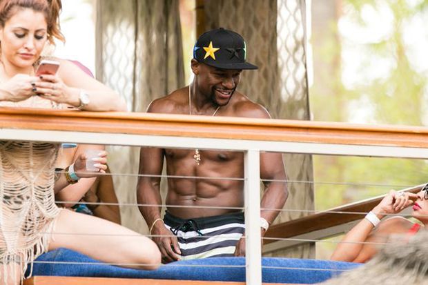 Asyiknya Pesta Mayweather di Las Vegas