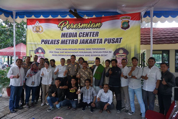Jalankan 3 Program Kapolri, Polres Jakpus Resmikan Media Center