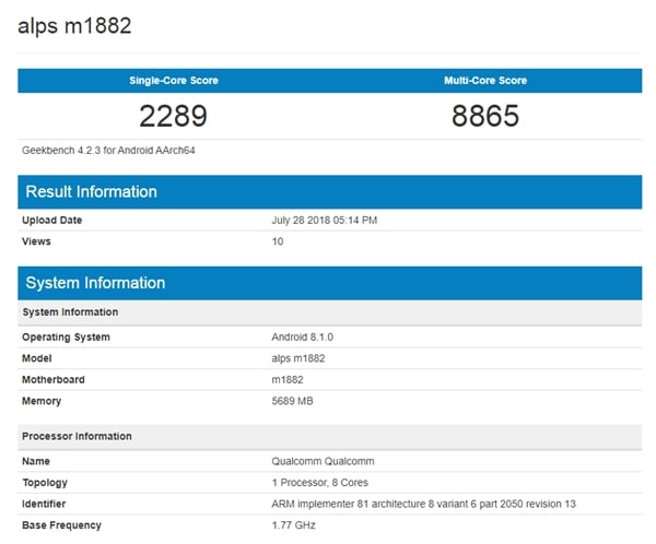 Muncul di GeekBench, Meizu 16 Bakal Diotaki Snapdragon 845