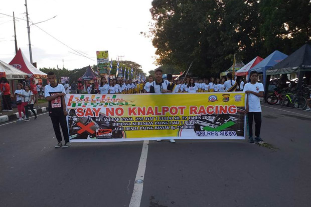 Ribuan Pelajar dan Remaja Ramaikan Milenial Road Safety di Sikka
