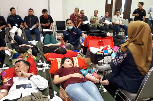 Gelar Donor Darah, MNC Peduli Penuhi Stok PMI Depok