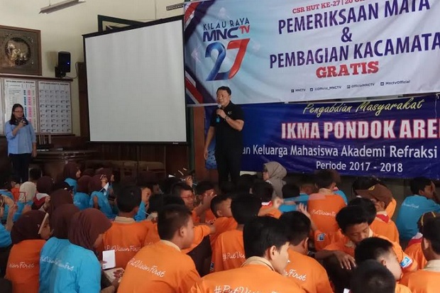 MNCTV Bagikan 300 Kacamata untuk Anak Panti Asuhan Muslimin