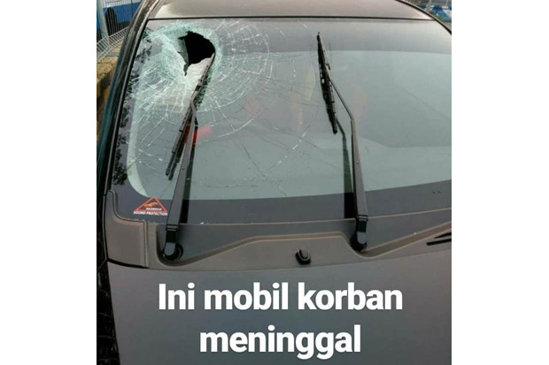 Pengendara Calya Tewas Dilempari Batu dari JPO Tol Jakarta-Cikampek