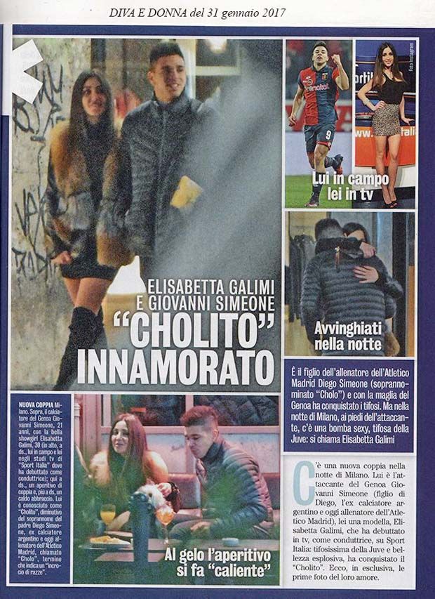 Momen kencan romantis Elisabetta Galimi dan Giovanni Simeone. (Foto-Diva E Donna)