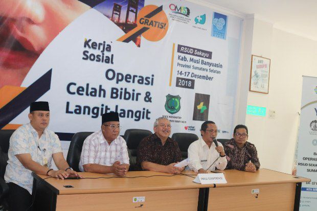 Pemkab Muba dan FKG UI Gelar Operasi Bibir Sumbing Gratis