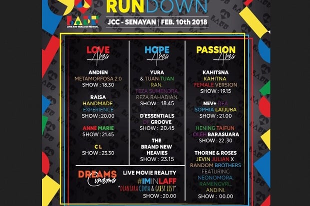 Ini Jadwal Manggung CL eks 2NEI di LAFFestival