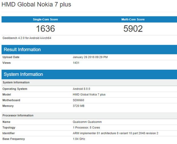 Nokia 7 dengan CPU Lebih Mumpuni Segera Diluncurkan