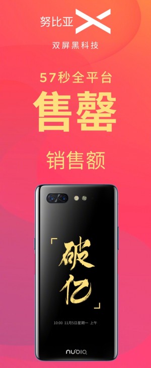 Hanya 57 Detik, Flash Sale Nubia X Diklaim Terjual 100.000 Ponsel