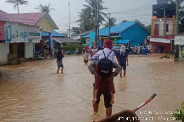 Banjir Rendam Dusun Mamolo di Kabupaten Nunukan Kaltara