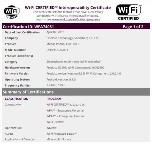 Sang Pembunuh Ponsel Flagship Sudah Kantongi Sertifikasi WiFi