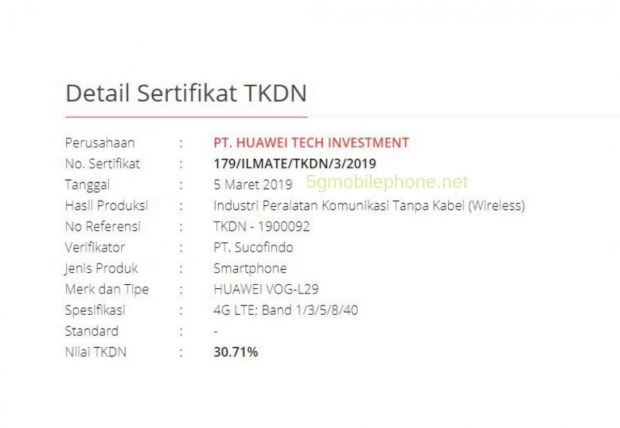 Disertifikasi di Indonesia, Ini RAM dan ROM Ponsel Flagship Huawei P30