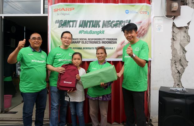Pabrikan Raksasa Elektronik Jepang Ini Tetap Peduli Korban Gempa Palu