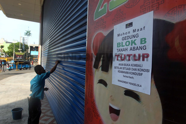 Imbas Demo Ricuh, Pusat Perbelanjaan Tanah Abang Ditutup Sampai 25 Mei