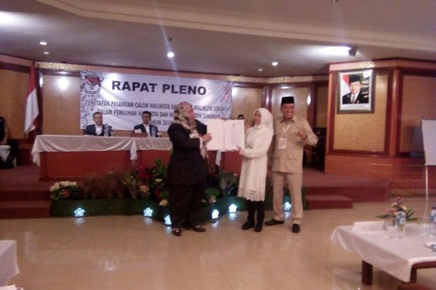 Sah, Pilkada Kota Serang Diikuti Tiga Paslon Ini