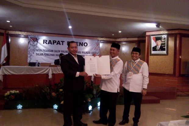 Sah, Pilkada Kota Serang Diikuti Tiga Paslon Ini