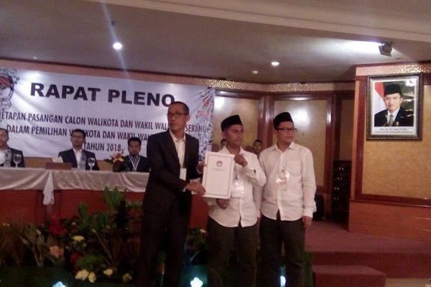 Sah, Pilkada Kota Serang Diikuti Tiga Paslon Ini