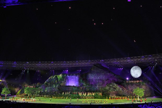 Keseruan Defile Negara Peserta di Upacara Pembuka Asian Games 2018
