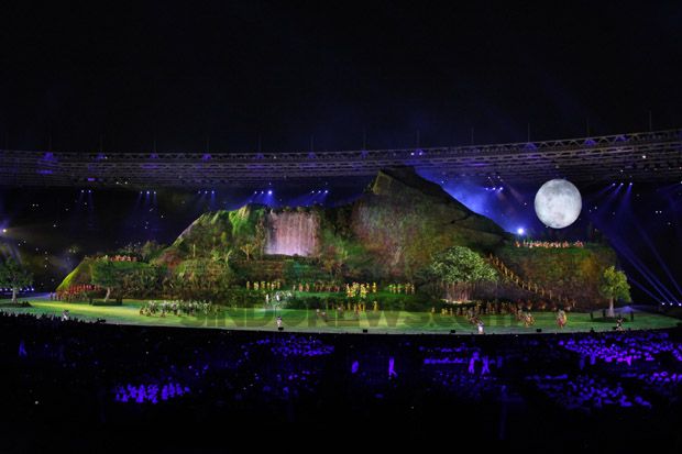Keseruan Defile Negara Peserta di Upacara Pembuka Asian Games 2018
