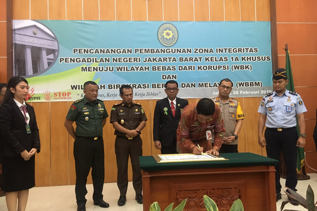 Canangkan Wilayah Bebas Korupsi, Ketua PN Jakbar Siapkan Sanksi Tegas