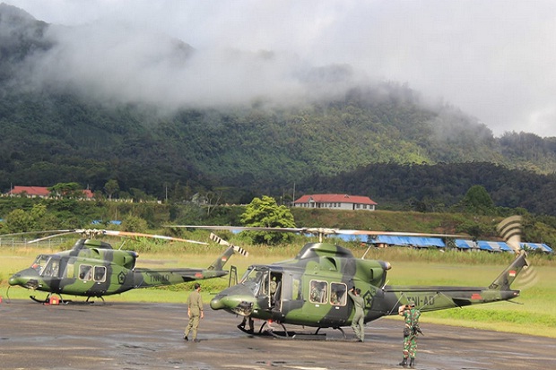 Oksibil Tertutup Kabut Tebal, Heli MI-17 Belum Terlacak