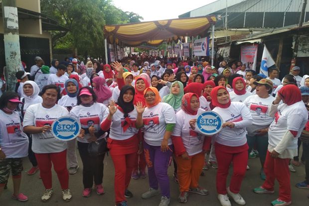 Ibu-ibu Cantik se-Jakut Berikrar Anti-narkoba Bersama Perindo & BNN