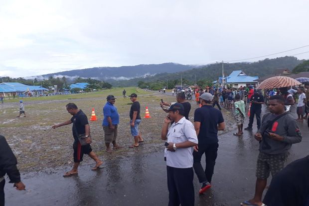 Pesawat Alfra Trans PK-ASE Tergelincir di Bandara Kasonaweja Papua