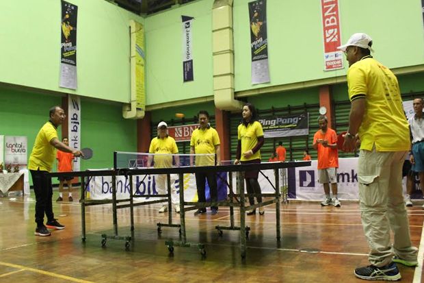 BNI Juara di Turnamen Pingpong Capital Market Competition 2017
