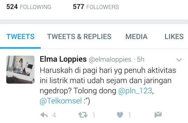 Listrik Padam, Kicauan Warganet Hiasi Lini Masa Twitter