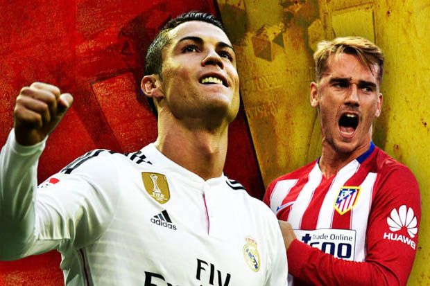 Prediksi skor Real Madrid vs Atletico Madrid 8-4-2017. (Foto-skysports)
