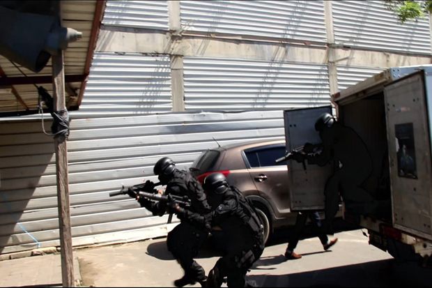 Mengintip Raider Berlatih Bebaskan Sandera dari Teroris