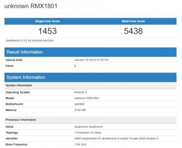 Lewati GeekBench, Realme 2 Pro Disebut Bisa Jalankan Android 9.0 Pie