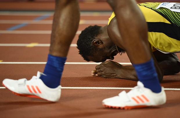 Ketika Usain Bolt Ambruk di Kejuaraan Dunia Atletik