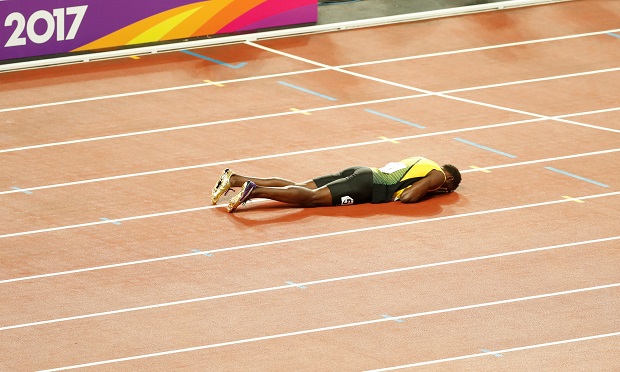 Ketika Usain Bolt Ambruk di Kejuaraan Dunia Atletik