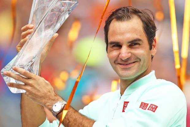 Juara Miami Open Antar Roger Federer Gusur Poin ATP Race Djokovic